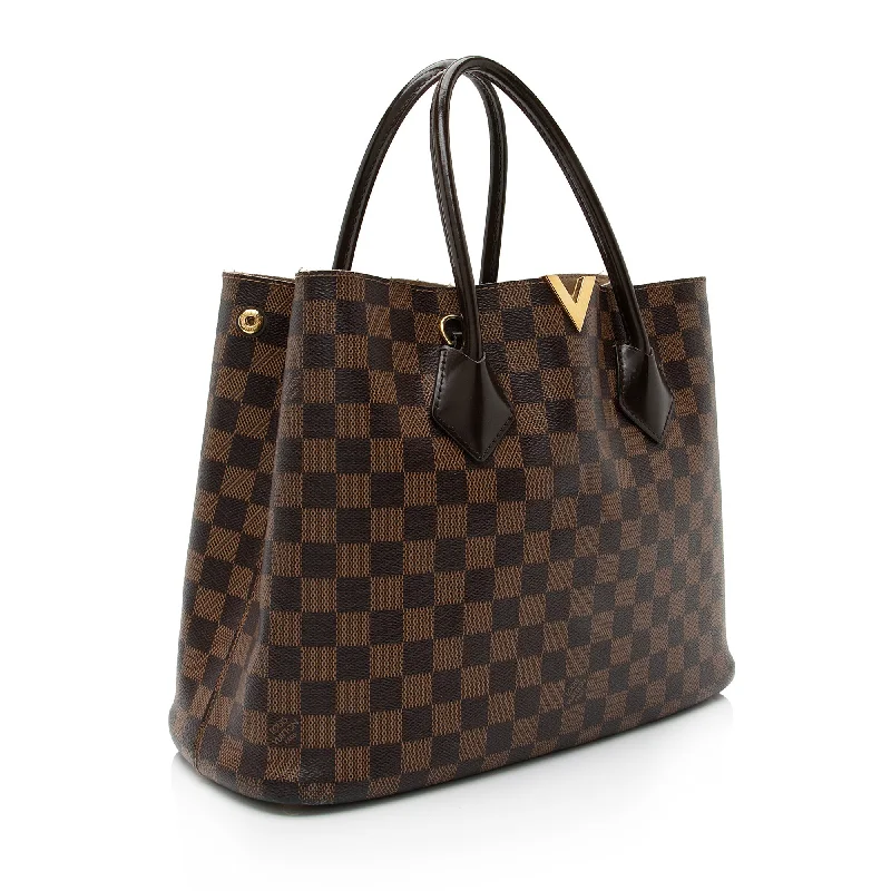 Louis Vuitton Alma bags featuring the signature top - handle designLouis Vuitton Damier Ebene Kensington Tote (23308)