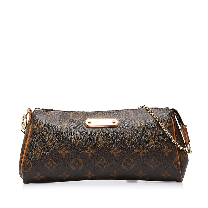 Louis Vuitton handbags with a back - zip pocket for storing valuablesLouis Vuitton Eva Monogram Canvas