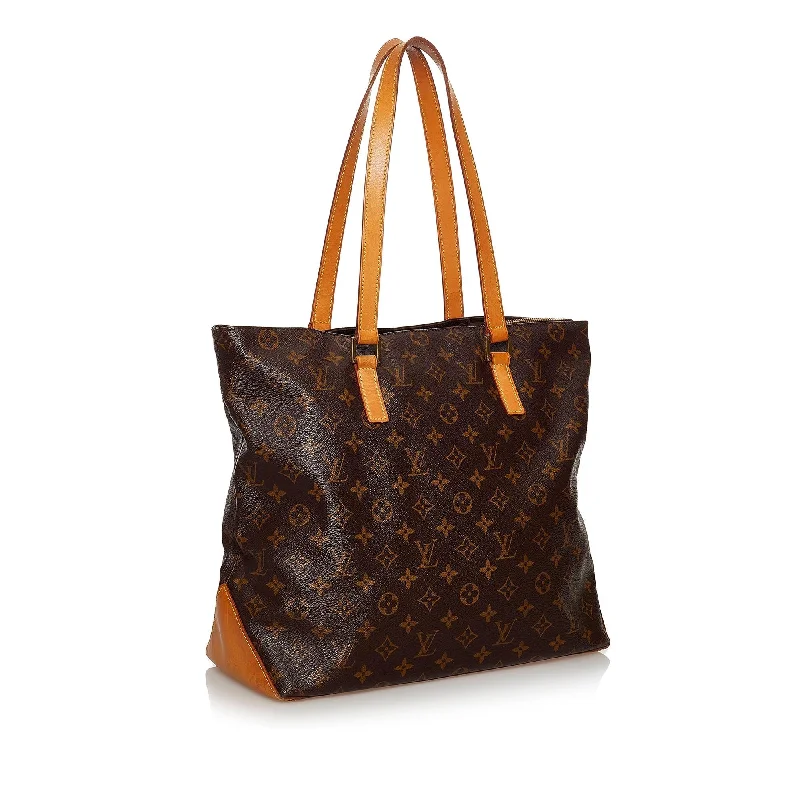 Louis Vuitton handbags with a back - zip pocket for storing valuablesLouis Vuitton Monogram Cabas Mezzo (30875)