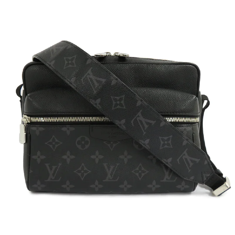 Louis Vuitton bags with a detachable mobile phone holder for convenienceLouis Vuitton  Messenger M30233  Monogram Tigger Shoulder Bag Noir Black Silver G  Leather