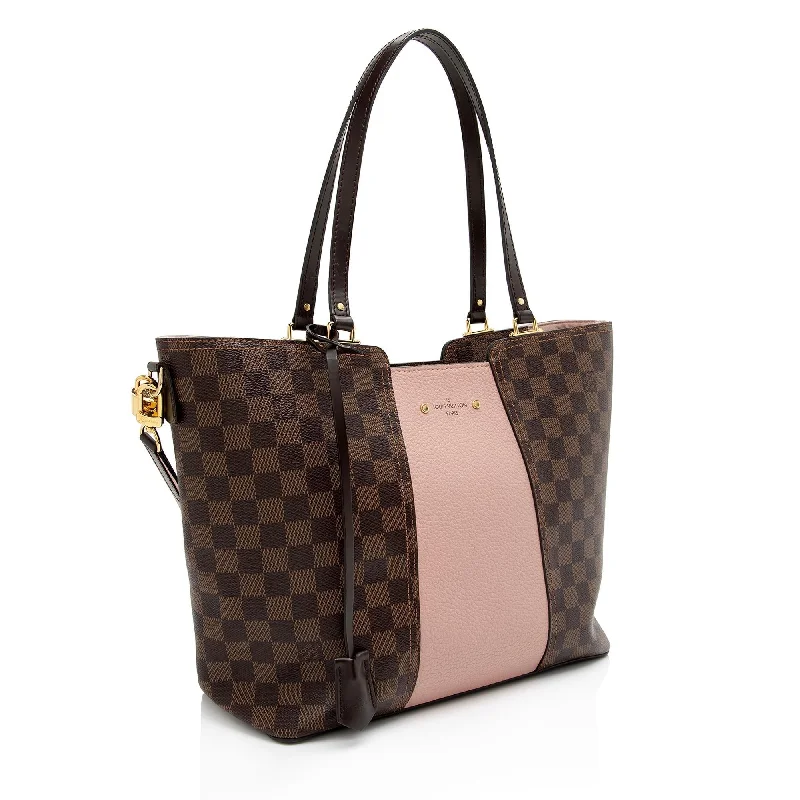 Louis Vuitton crossbody bags with a woven leather strap for textureLouis Vuitton Damier Ebene Jersey Tote (L9vKKt)