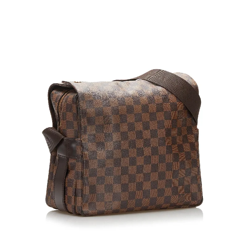 Louis Vuitton Alma bags with a monogram - embossed leather surfaceLouis Vuitton Damier Ebene Naviglio (37835)