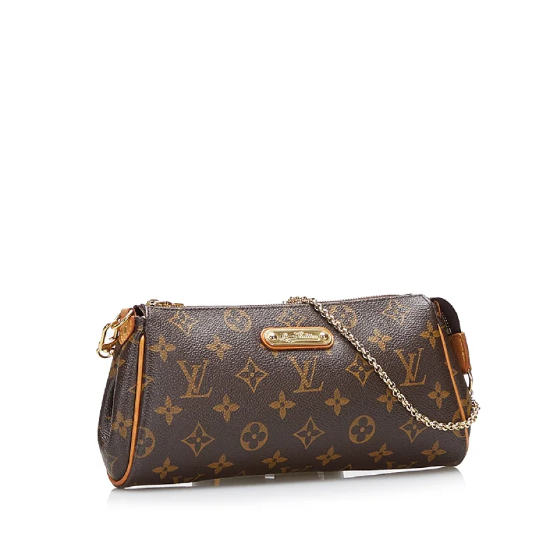 Ladies Louis Vuitton shoulder bags with a tassel decoration for charmLouis Vuitton Eva Monogram Canvas