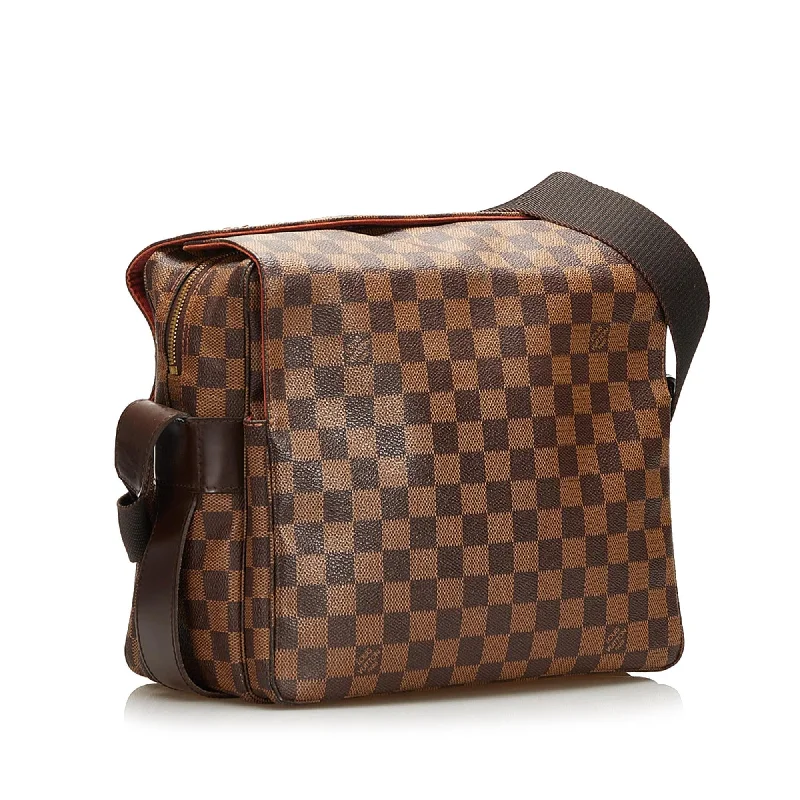 Louis Vuitton backpacks with a sleek, minimalist design for styleLouis Vuitton Damier Ebene Naviglio (35901)