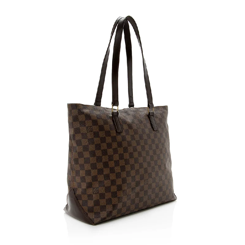 Louis Vuitton tote bags with a spacious interior and multiple pocketsLouis Vuitton Damier Ebene Mezzo Tote (15490)