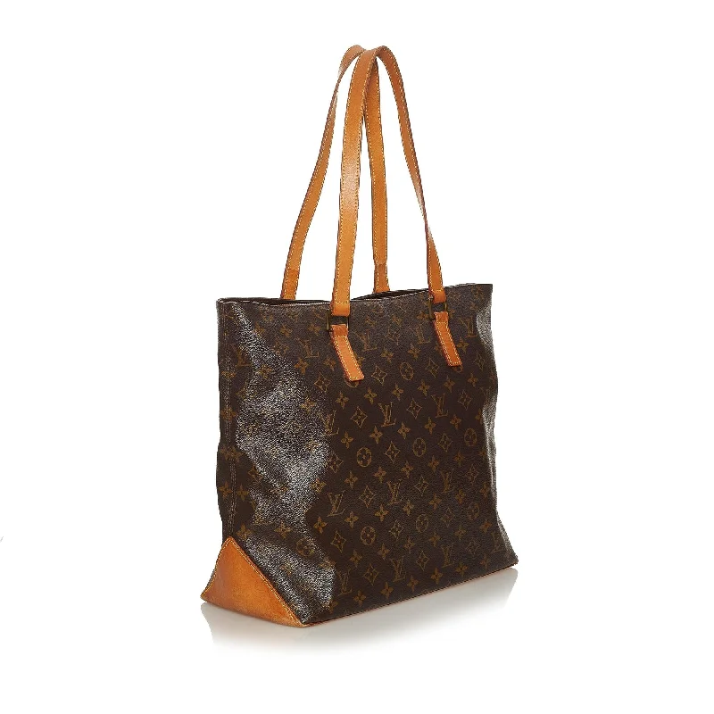 Louis Vuitton bags with a front - flap pocket for quick - access itemsLouis Vuitton Monogram Cabas Mezzo (28822)