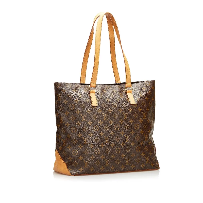 Louis Vuitton bags with a front - flap pocket for quick - access itemsLouis Vuitton Monogram Cabas Mezzo (37694)