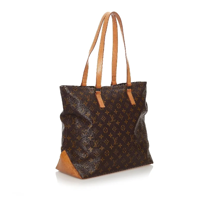 Louis Vuitton handbags with a metal - framed clasp for durabilityLouis Vuitton Monogram Cabas Mezzo (31449)