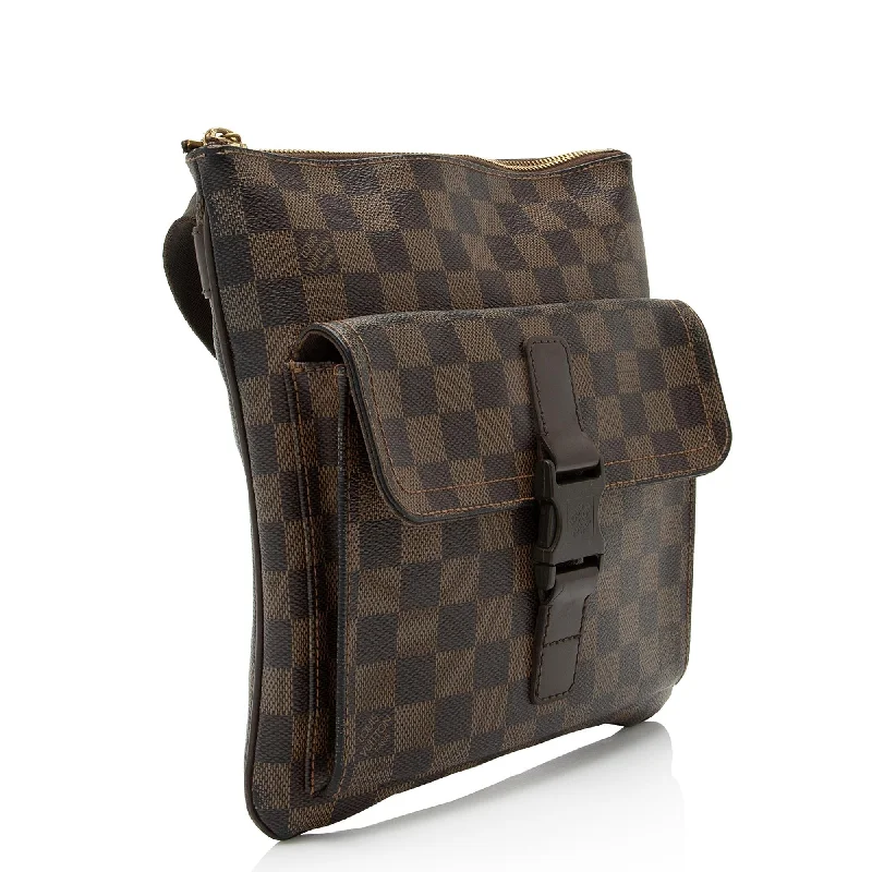 Louis Vuitton Petite Malle bags with a hard - shell structure for uniquenessLouis Vuitton Damier Ebene Melville Crossbody Bag (a27JVY)