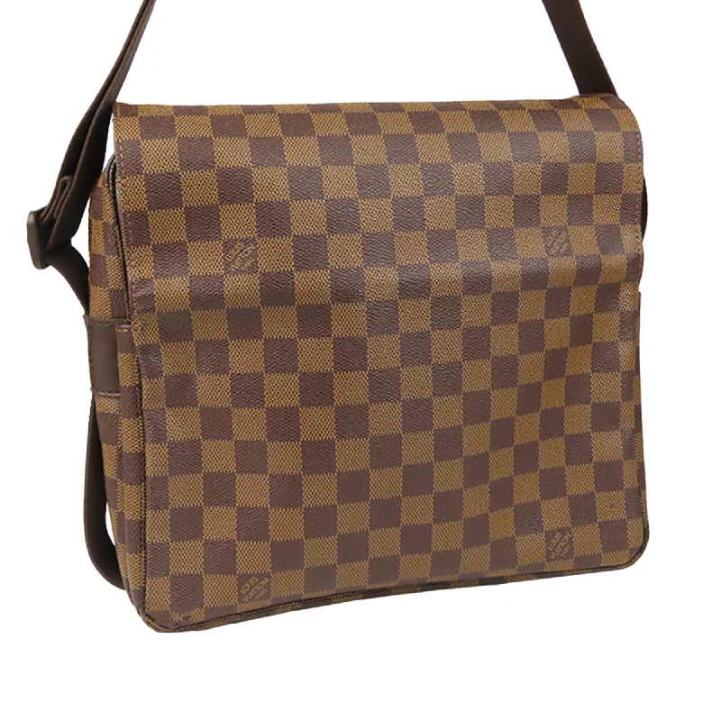 Louis Vuitton crossbody bags with a printed floral pattern for femininityLouis Vuitton Damier Ebene Naviglio (27295)