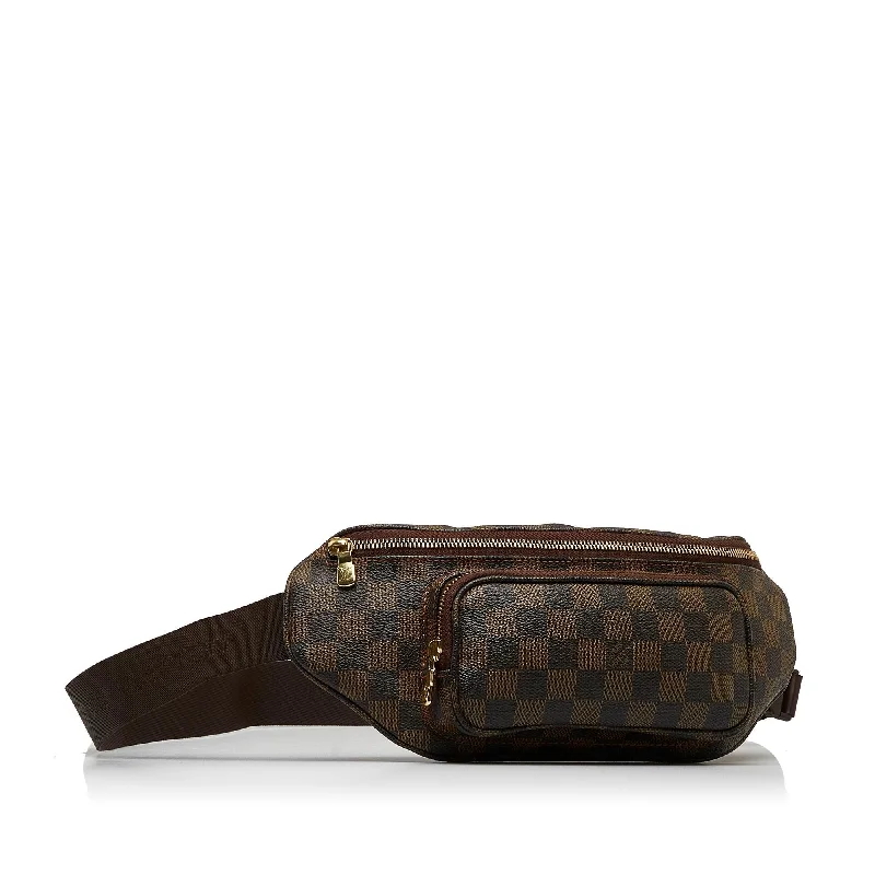 Louis Vuitton bags with a zip - around closure for enhanced securityLouis Vuitton Damier Ebene Melville Bum (eGZZe4)