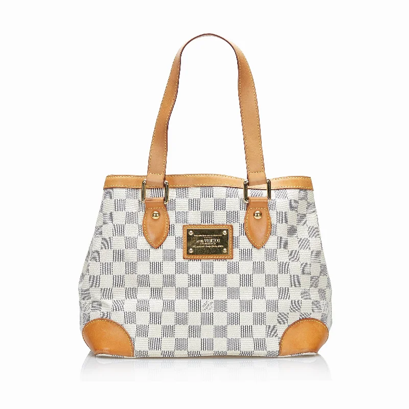 Ladies Louis Vuitton Capucines bags with a detachable shoulder strapLouis Vuitton Hampstead PM Damier Azur Canvas