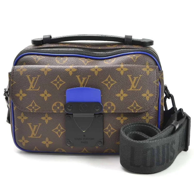 Louis Vuitton handbags with a metal - framed clasp for durabilityLouis Vuitton Handbag Shoulder Bag 2Way Monogram Macassar S Rock Messenger Brown Canvas Men's M45863