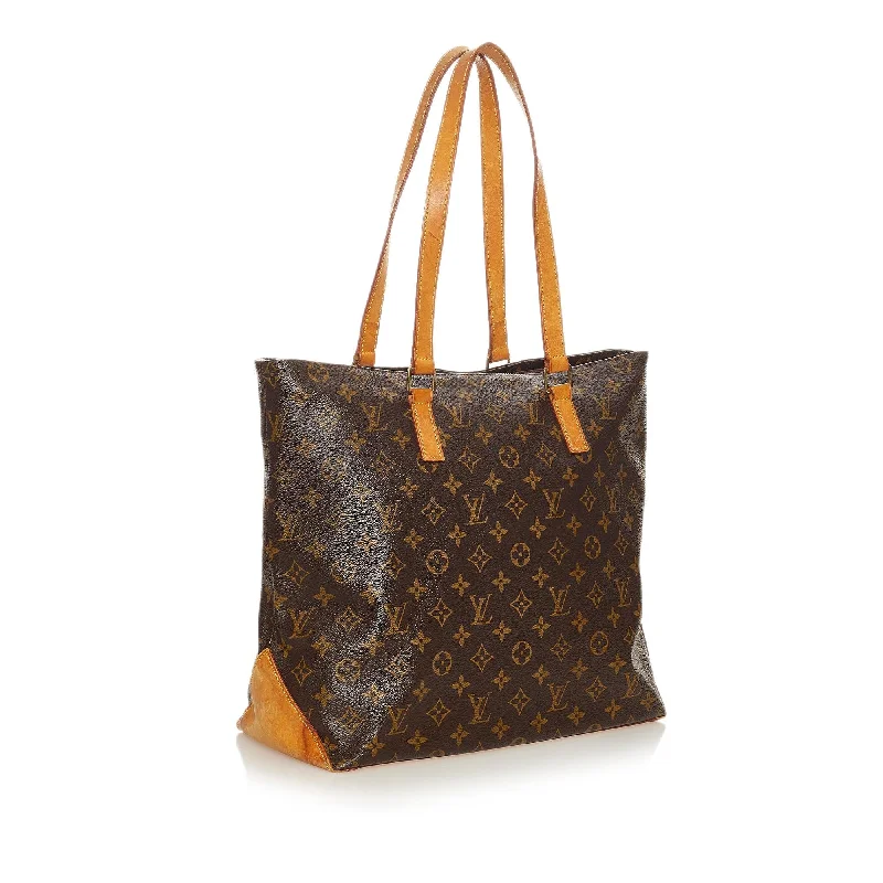 Louis Vuitton backpacks with a padded laptop compartment for travelLouis Vuitton Monogram Cabas Mezzo (27696)