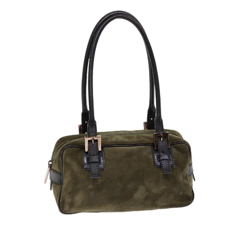 Fendi By The Way bags with a suede interior lining for a luxurious and soft feelFENDI Shoulder Bag Suede Green  ti1743