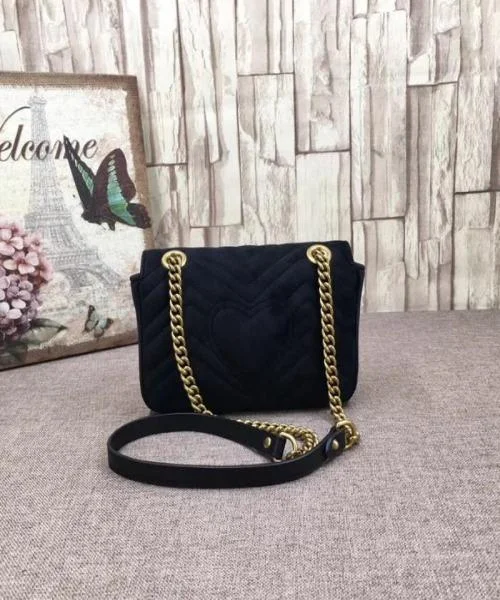 Louis Vuitton bags with a front - zip pocket for small items like keysGucci GG Marmont Embroidered VeLouis Vuittonet Mini Bag Blooms