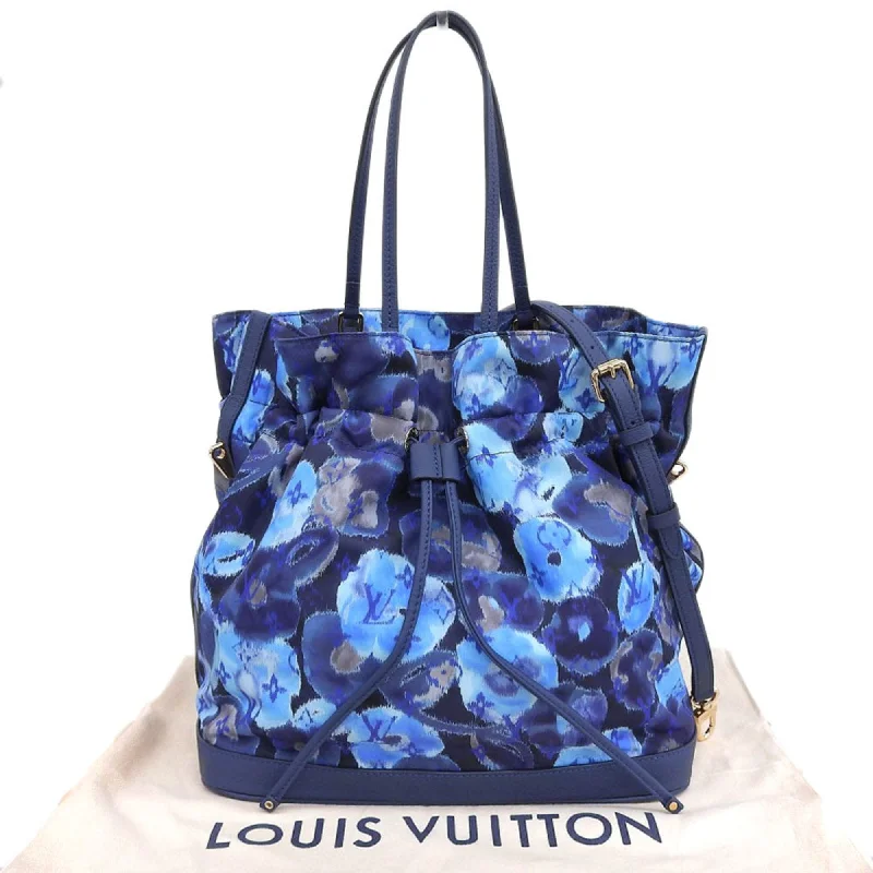 Louis Vuitton handbags with a beaded trim for a touch of glamourLouis Vuitton Ikat Flower Noeful MM Drawstring Bag Shoulder 2WAY M94312