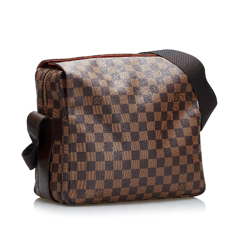 Louis Vuitton bags with a detachable mobile phone holder for convenienceLouis Vuitton Damier Ebene Naviglio (37524)