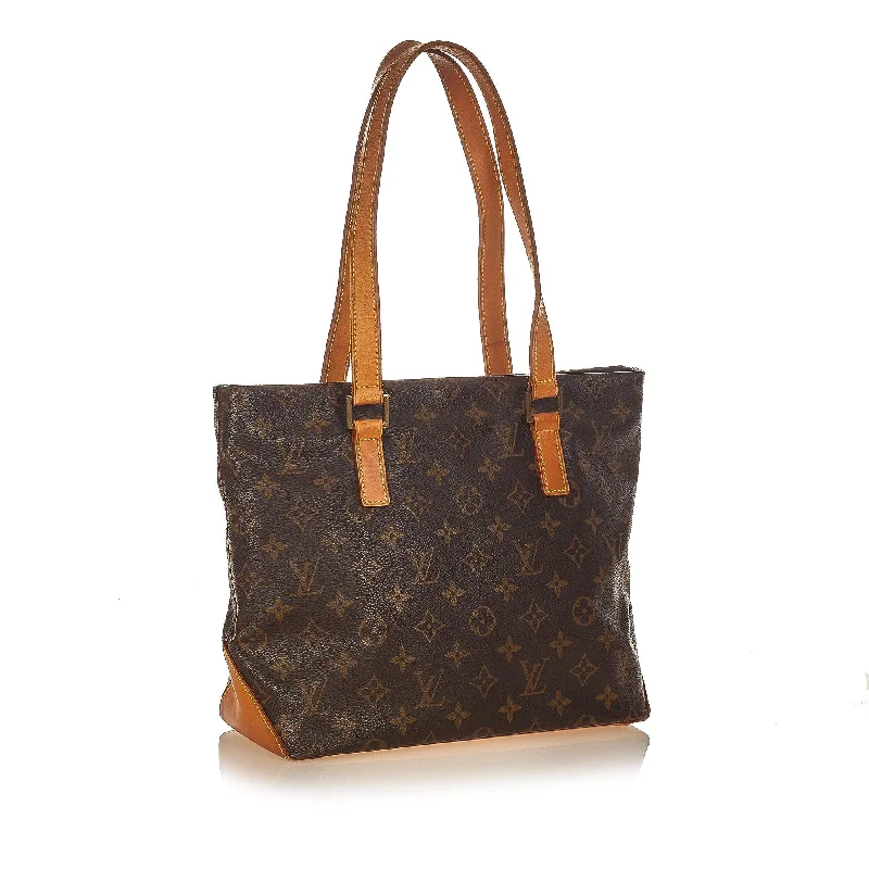 Louis Vuitton crossbody bags with a woven leather strap for textureLouis Vuitton Monogram Cabas Mezzo (26022)