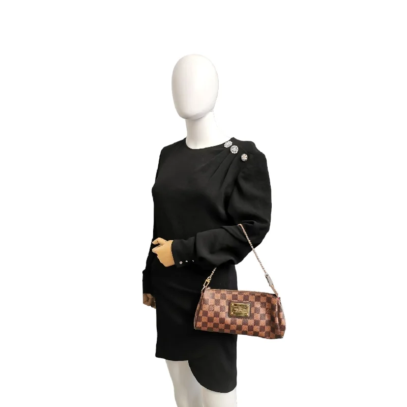 Medium - sized Louis Vuitton tote bags for work and shoppingLouis Vuitton Eva Damier Ebene Canvas