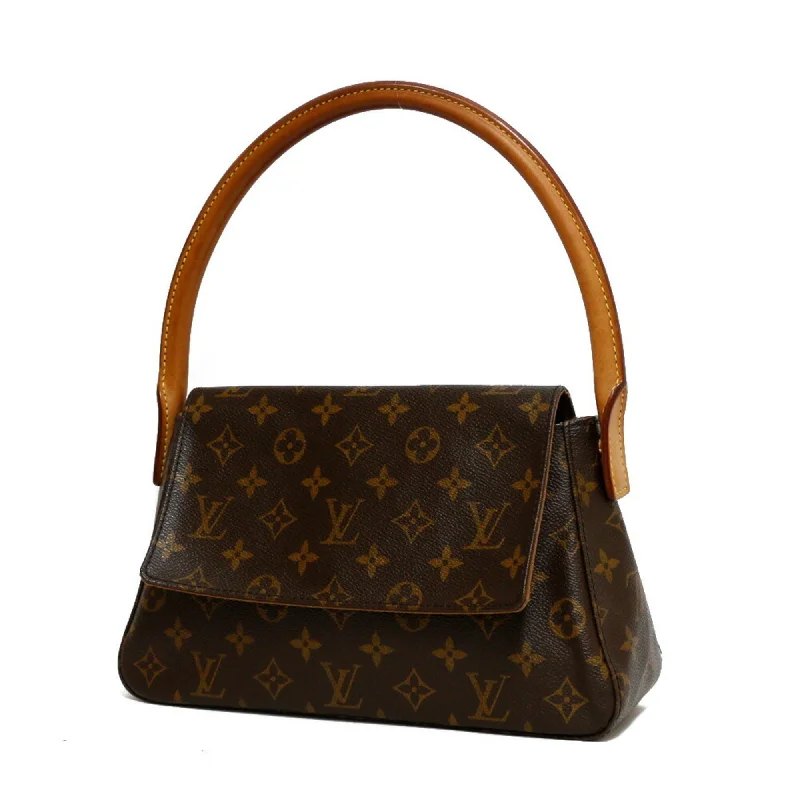 Louis Vuitton Twist bags with the iconic LV - turnlock closureLouis Vuitton Handbag Monogram Mini Looping Brown Women's Leather