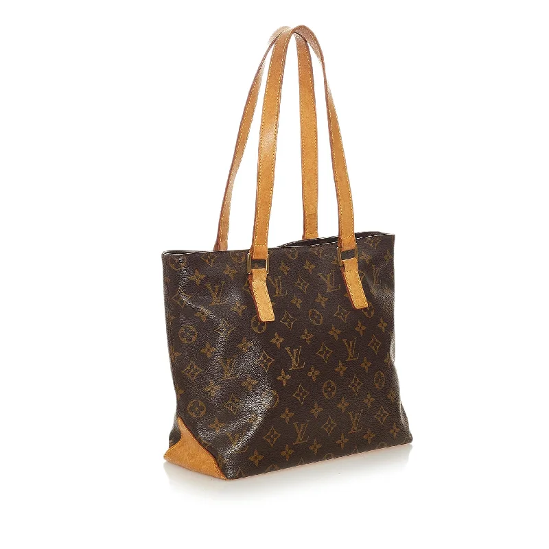 Louis Vuitton bags with a front - zip pocket for small items like keysLouis Vuitton Monogram Cabas Piano (27579)