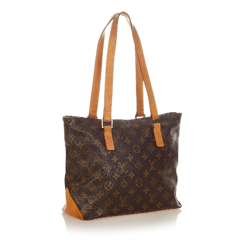 Ladies Louis Vuitton Petite Malle bags with a star - shaped charm for cutenessLouis Vuitton Monogram Cabas Mezzo (26779)