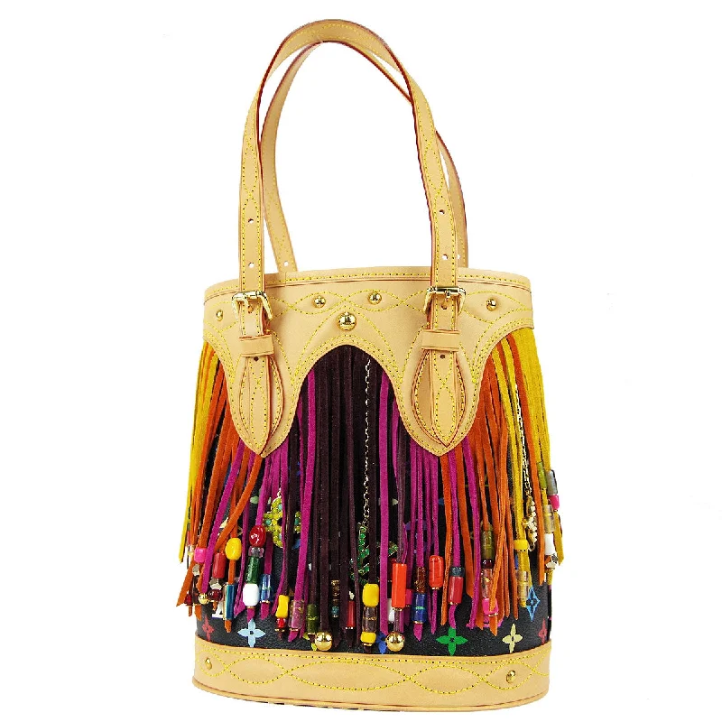 Louis Vuitton crossbody bags with adjustable shoulder straps for comfortLouis Vuitton * 2006 Bucket Fringe Monogram Multicolor M40110