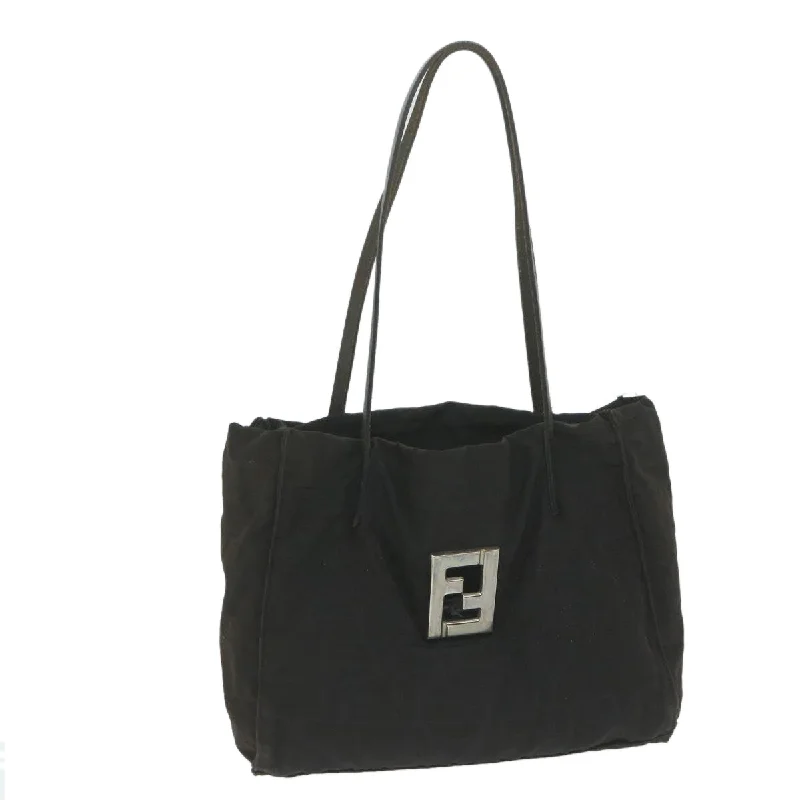 Fendi By The Way bags with a suede interior lining for a luxurious and soft feelFENDI Zucca Canvas Shoulder Bag Black  ti1473