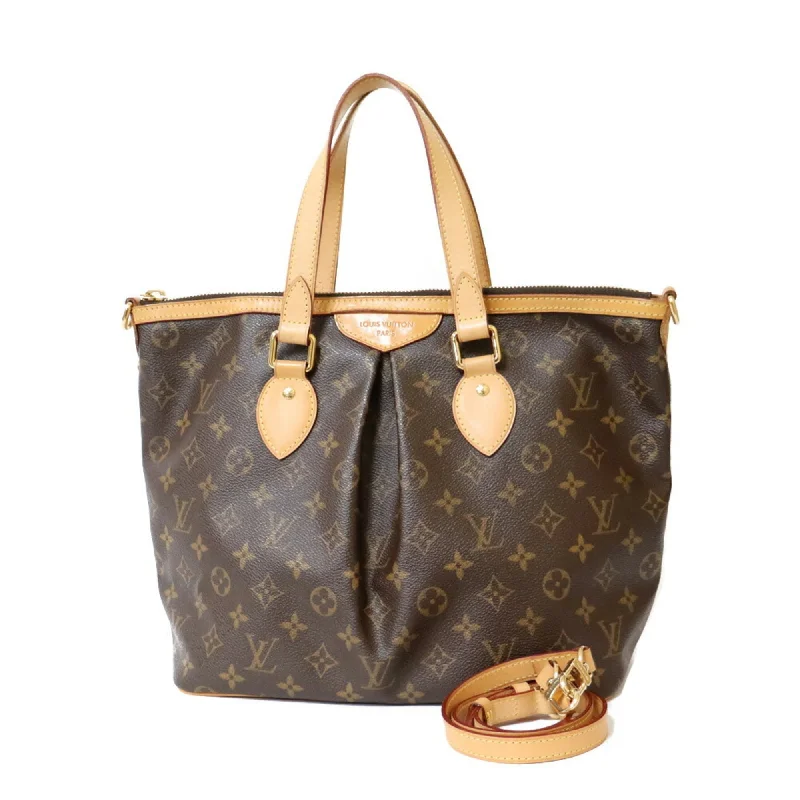 Ladies Louis Vuitton Capucines bags with gold - toned hardwareLouis Vuitton Handbag Monogram 2way Palermo PM M40145 Brown Women's Canvas