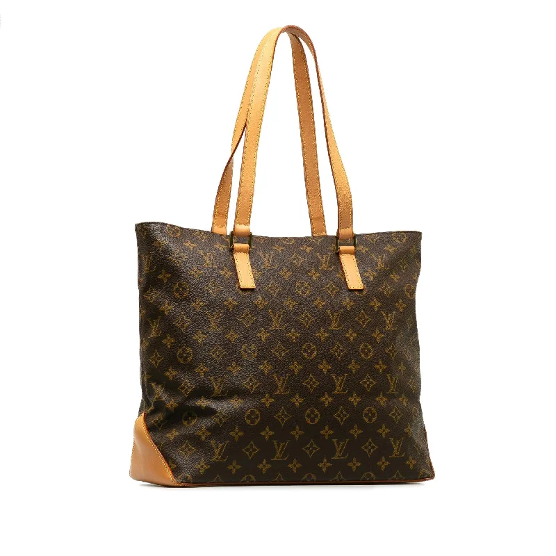 Ladies Louis Vuitton shoulder bags with a magnetic - closure flap for easeLouis Vuitton Monogram Cabas Mezzo (vCAX54)