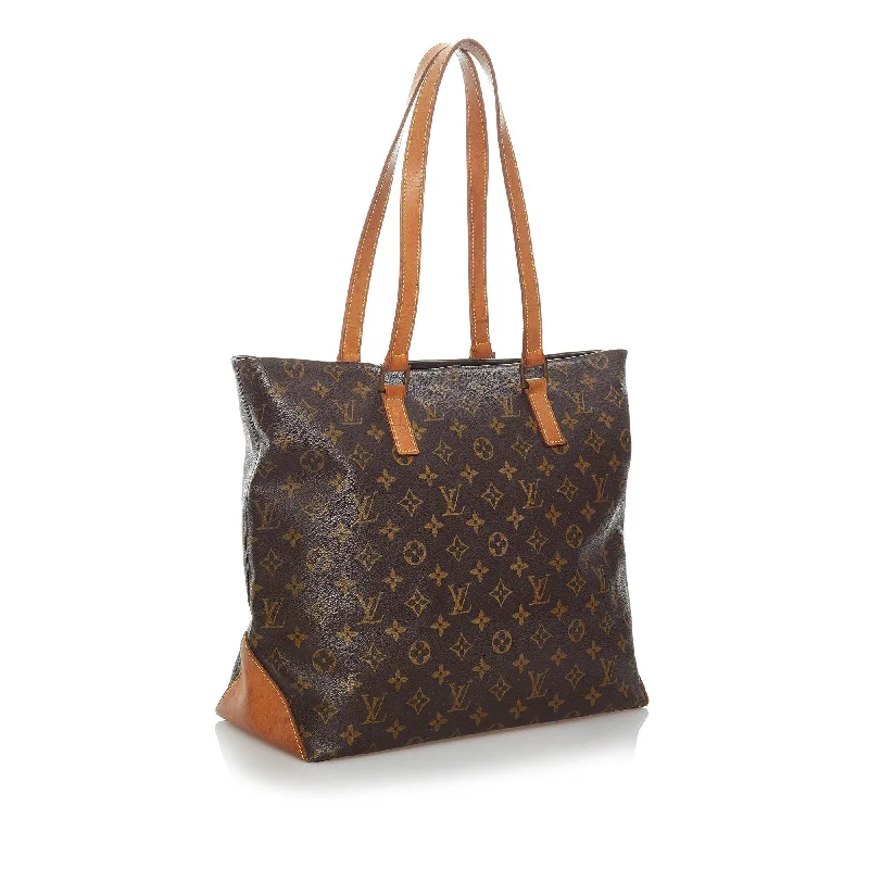 Louis Vuitton handbags with a metal - framed clasp for durabilityLouis Vuitton Monogram Cabas Mezzo (29620)