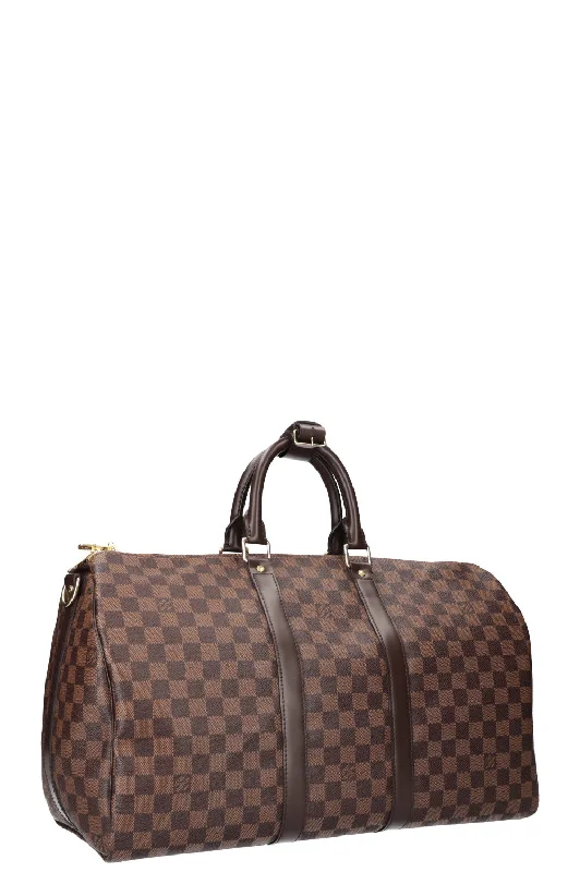 Ladies Louis Vuitton Capucines bags with a detachable shoulder strapLOUIS VUITTON Keepall 45 Damier Ebene