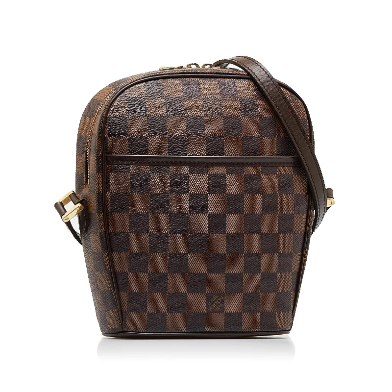 Louis Vuitton tote bags with a printed LV logo on the front for brand visibilityLouis Vuitton Damier Ebene Ipanema PM (FVRvkW)