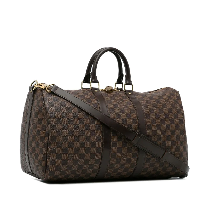 Louis Vuitton Alma bags with a detachable shoulder strap for versatilityLouis Vuitton Damier Ebene Keepall Bandouliere 50 (pkT9wf)