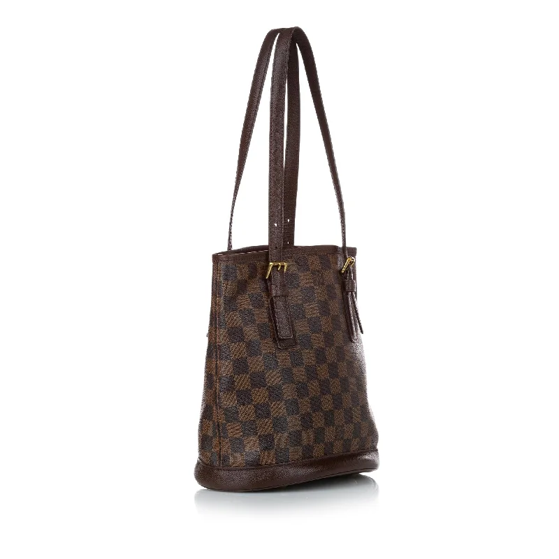 Louis Vuitton tote bags with a double - handle and shoulder - strap optionLouis Vuitton Damier Ebene Marais (30251)