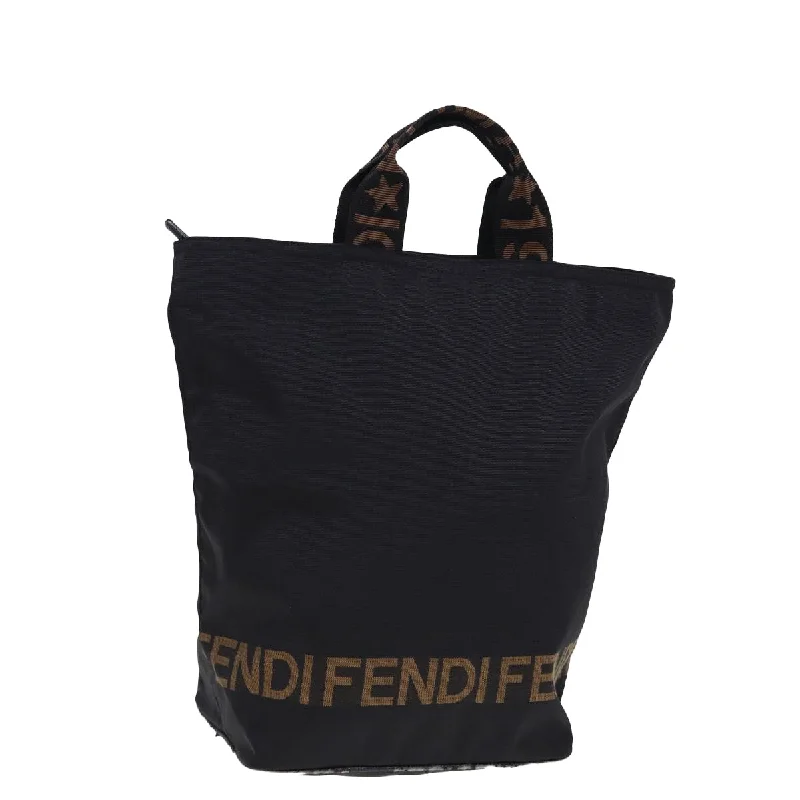 Fendi crossbody bags with a detachable coin purse for added functionality and convenienceFENDI Tote Bag Canvas Black  ar11998