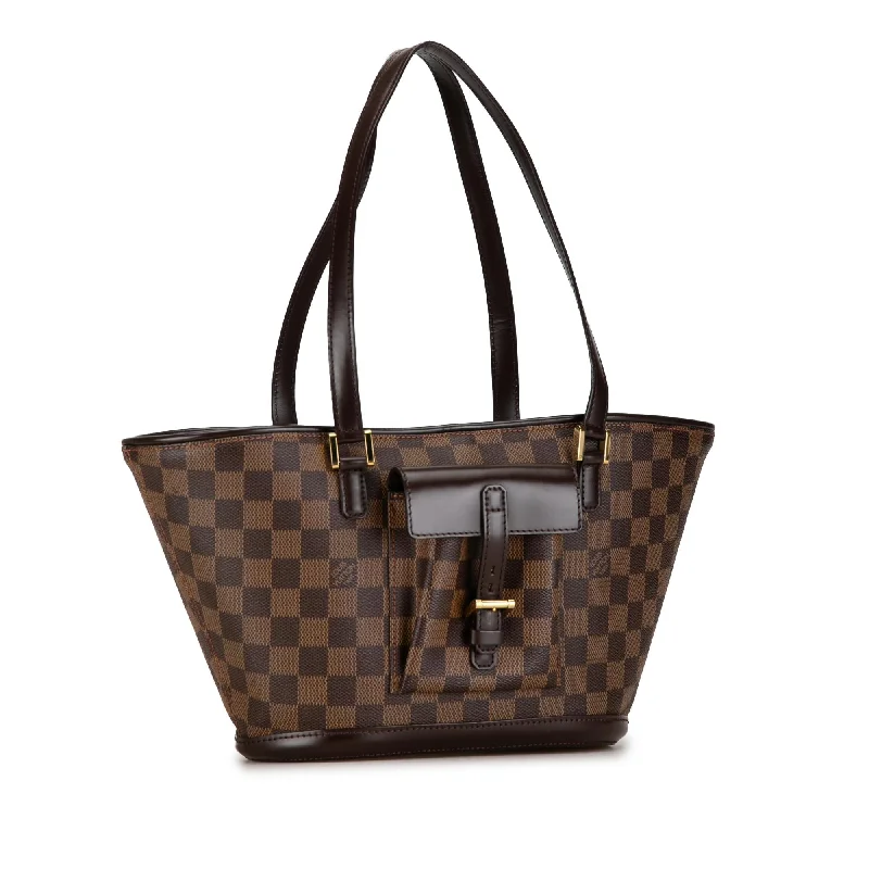 Louis Vuitton backpacks with a padded laptop compartment for travelLouis Vuitton Damier Ebene Manosque PM (r2rtwJ)