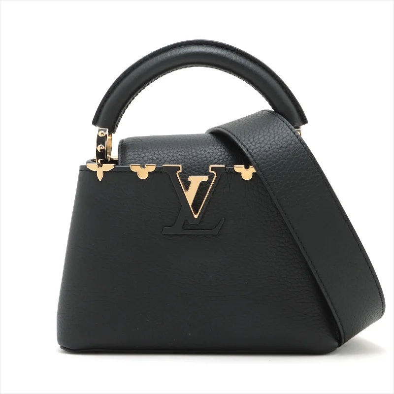 Louis Vuitton tote bags with a printed LV logo on the front for brand visibilityLouis Vuitton  Capsine MINI M56669