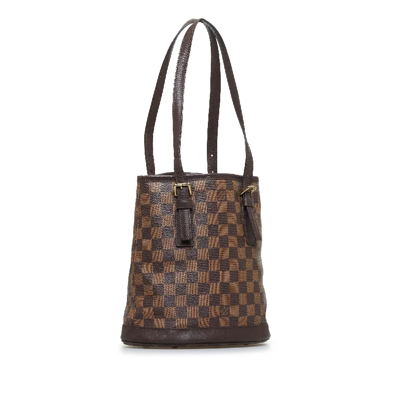 Ladies Louis Vuitton shoulder bags with a wide - width strap for comfortLouis Vuitton Damier Ebene Marais (UTD8gp)