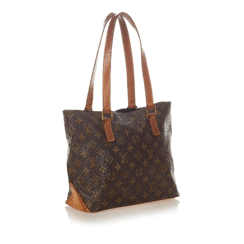 Louis Vuitton bags with a front - flap pocket for quick - access itemsLouis Vuitton Monogram Cabas Piano (26616)