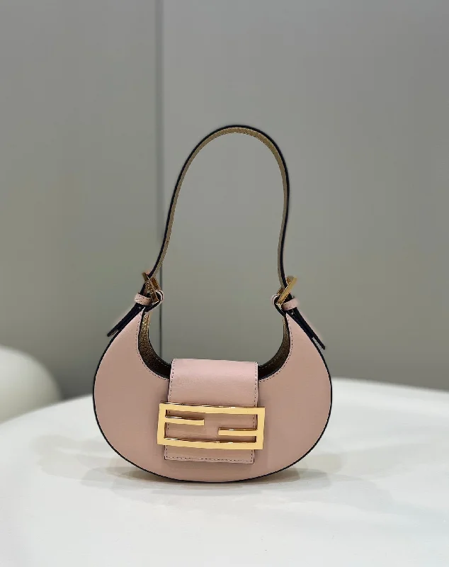 Fendi crossbody bags with a reflective strap for safety during low - light conditionsFendi Cookie Pale Pink