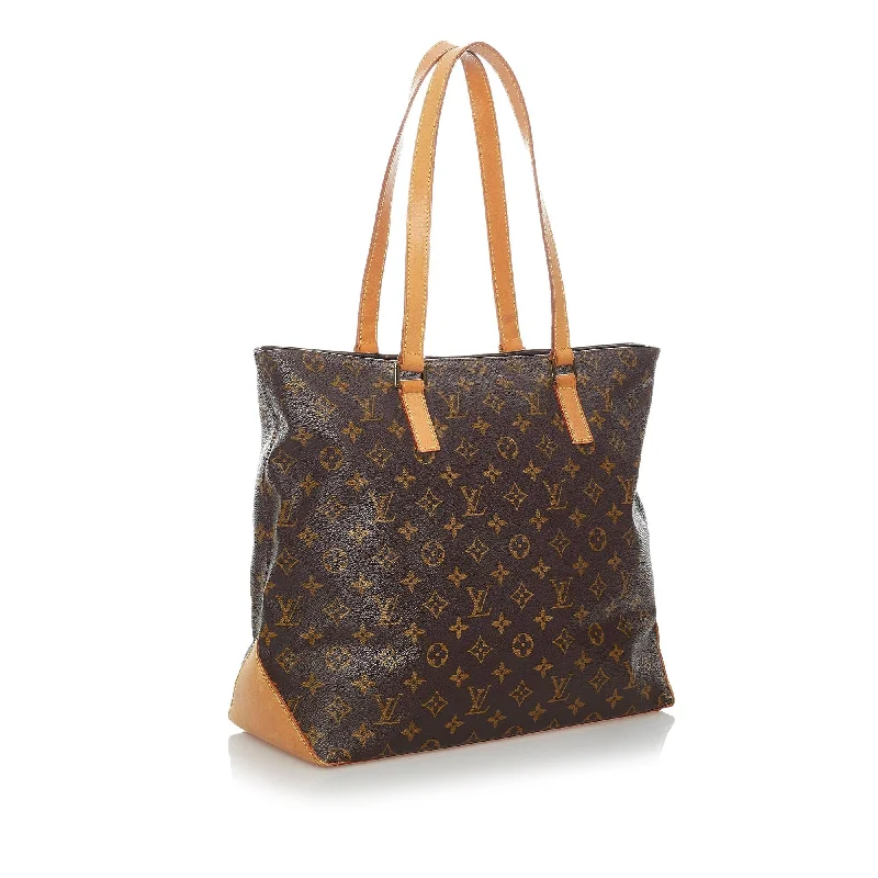 Ladies Louis Vuitton shoulder bags with a single - handle silhouetteLouis Vuitton Monogram Cabas Mezzo (30488)