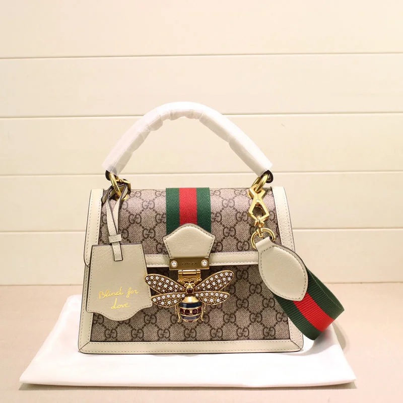 Women Gucci bags with a chain - link trim and a leather bodyWF - Gucci Bags - 394