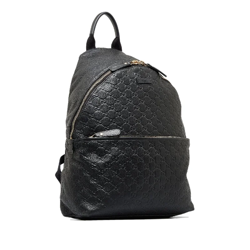 Women Gucci crossbody bags with a woven leather strapGucci Guccissima Backpack (B6kq4e)