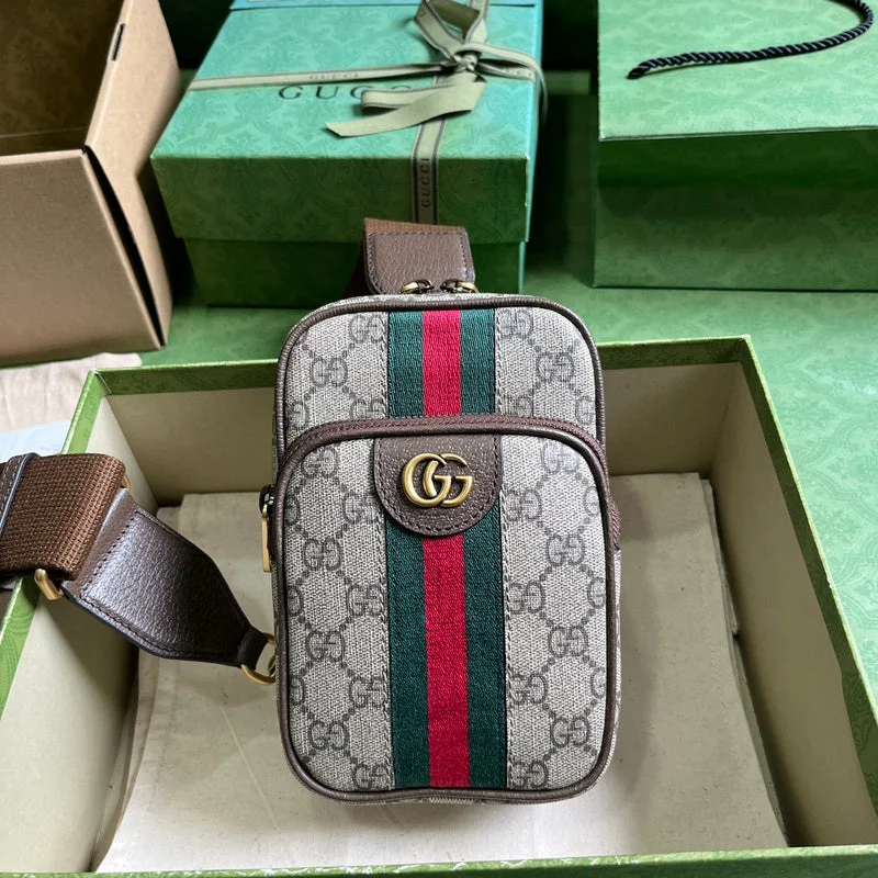 Women Gucci Sylvie bags with a monogram - embossed leatherWF - Gucci Bags - 399