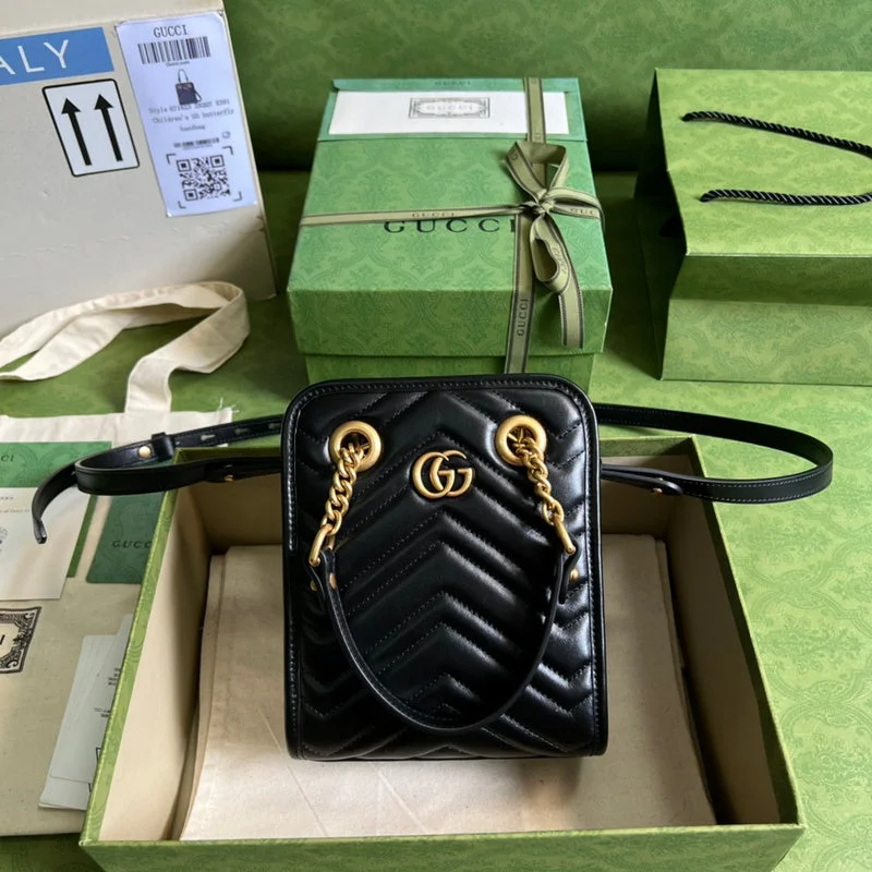 Ladies Gucci shoulder bags with a magnetic - closure flapWF - Gucci Bags - 465