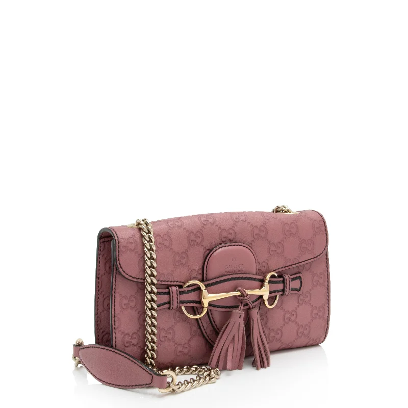 Women Gucci Sylvie bags with a leather - wrapped handleGucci Guccissima Leather Emily Shoulder Bag (HfduD6)