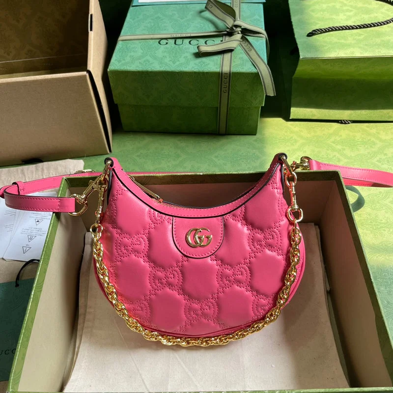 Women Gucci bags with a front - zip pocket for small itemsWF - Gucci Bags - 444