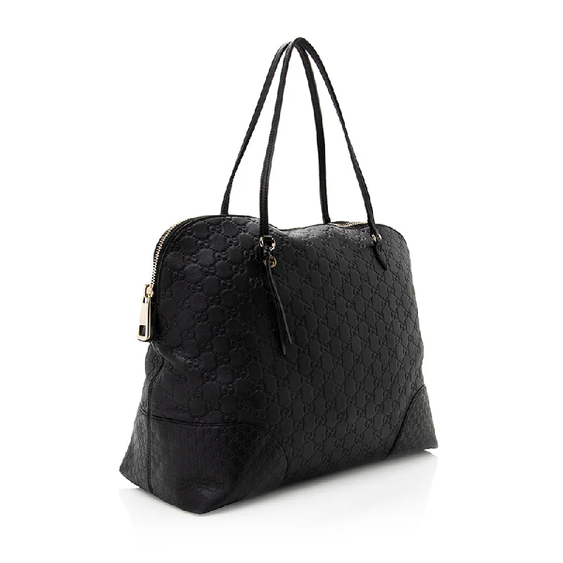 Medium - sized Women Gucci handbags for everyday useGucci Guccissima Leather Bree Medium Tote (SHF-19264)